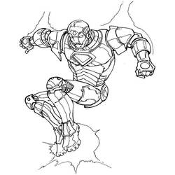 Disegno da colorare: Uomo di ferro (Supereroe) #80718 - Pagine da Colorare Stampabili Gratuite