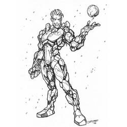 Disegno da colorare: uomo di ghiaccio (Supereroe) #83536 - Pagine da Colorare Stampabili Gratuite