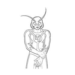 Disegno da colorare: Uomo formica (Supereroe) #77669 - Pagine da Colorare Stampabili Gratuite