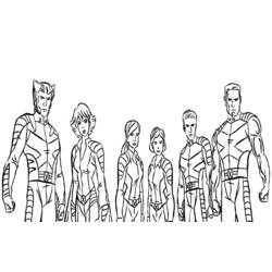 Disegno da colorare: X-Men (Supereroe) #74358 - Pagine da Colorare Stampabili Gratuite