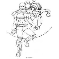 Disegno da colorare: X-Men (Supereroe) #74458 - Pagine da Colorare Stampabili Gratuite