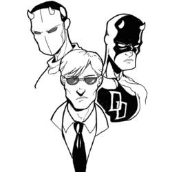 Disegno da colorare: Daredevil (Supereroi e Supercattivi) #78215 - Pagine da Colorare Stampabili Gratuite