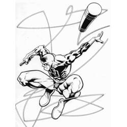 Disegno da colorare: Daredevil (Supereroi e Supercattivi) #78216 - Pagine da Colorare Stampabili Gratuite