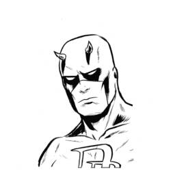 Disegno da colorare: Daredevil (Supereroi e Supercattivi) #78218 - Pagine da Colorare Stampabili Gratuite