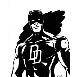 Disegno da colorare: Daredevil (Supereroi e Supercattivi) #78227 - Pagine da Colorare Stampabili Gratuite
