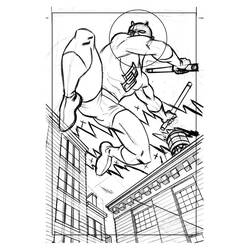 Disegno da colorare: Daredevil (Supereroi e Supercattivi) #78229 - Pagine da Colorare Stampabili Gratuite