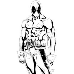 Disegno da colorare: Deadpool (Supereroi e Supercattivi) #82824 - Pagine da Colorare Stampabili Gratuite