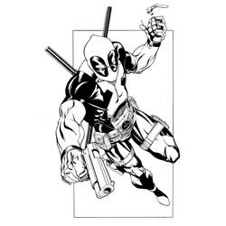 Disegno da colorare: Deadpool (Supereroi e Supercattivi) #82830 - Pagine da Colorare Stampabili Gratuite