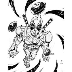 Disegno da colorare: Deadpool (Supereroi e Supercattivi) #82832 - Pagine da Colorare Stampabili Gratuite