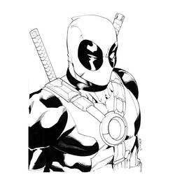 Disegno da colorare: Deadpool (Supereroi e Supercattivi) #82833 - Pagine da Colorare Stampabili Gratuite