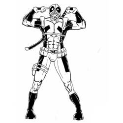 Disegno da colorare: Deadpool (Supereroi e Supercattivi) #82837 - Pagine da Colorare Stampabili Gratuite