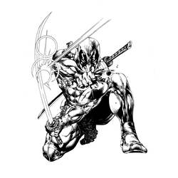 Disegno da colorare: Deadpool (Supereroi e Supercattivi) #82839 - Pagine da Colorare Stampabili Gratuite