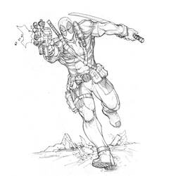Disegno da colorare: Deadpool (Supereroi e Supercattivi) #82846 - Pagine da Colorare Stampabili Gratuite