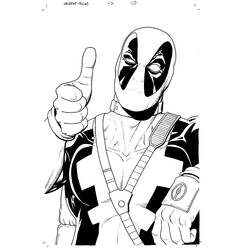 Disegno da colorare: Deadpool (Supereroi e Supercattivi) #82847 - Pagine da Colorare Stampabili Gratuite