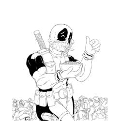 Disegno da colorare: Deadpool (Supereroi e Supercattivi) #82880 - Pagine da Colorare Stampabili Gratuite