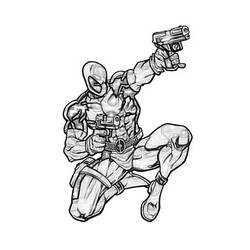 Disegno da colorare: Deadpool (Supereroi e Supercattivi) #82893 - Pagine da Colorare Stampabili Gratuite