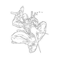 Disegno da colorare: Deadpool (Supereroi e Supercattivi) #82895 - Pagine da Colorare Stampabili Gratuite