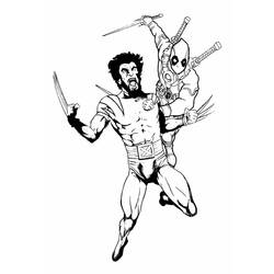 Disegno da colorare: Deadpool e Wolverine (Supereroi e Supercattivi) #219333 - Pagine da Colorare Stampabili Gratuite