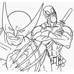 Disegno da colorare: Deadpool e Wolverine (Supereroi e Supercattivi) #219336 - Pagine da Colorare Stampabili Gratuite