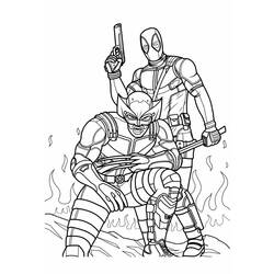Disegno da colorare: Deadpool e Wolverine (Supereroi e Supercattivi) #219341 - Pagine da Colorare Stampabili Gratuite