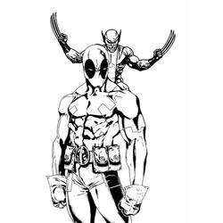 Disegno da colorare: Deadpool e Wolverine (Supereroi e Supercattivi) #219346 - Pagine da Colorare Stampabili Gratuite