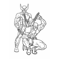 Disegno da colorare: Deadpool e Wolverine (Supereroi e Supercattivi) #219352 - Pagine da Colorare Stampabili Gratuite