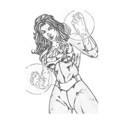 Disegno da colorare: Donna Invisibile (Supereroi e Supercattivi) #83230 - Pagine da Colorare Stampabili Gratuite