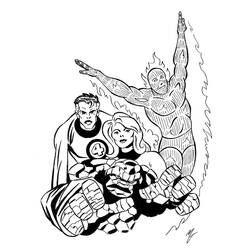 Disegno da colorare: Donna Invisibile (Supereroi e Supercattivi) #83264 - Pagine da Colorare Stampabili Gratuite
