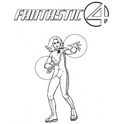 Disegno da colorare: Fantastici Quattro (Supereroi e Supercattivi) #76347 - Pagine da Colorare Stampabili Gratuite
