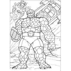 Disegno da colorare: Fantastici Quattro (Supereroi e Supercattivi) #76356 - Pagine da Colorare Stampabili Gratuite