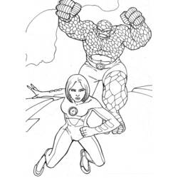 Disegno da colorare: Fantastici Quattro (Supereroi e Supercattivi) #76365 - Pagine da Colorare Stampabili Gratuite
