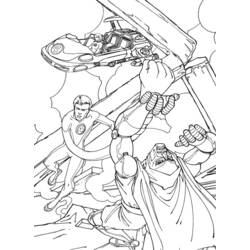 Disegno da colorare: Fantastici Quattro (Supereroi e Supercattivi) #76368 - Pagine da Colorare Stampabili Gratuite