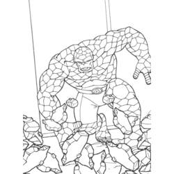 Disegno da colorare: Fantastici Quattro (Supereroi e Supercattivi) #76381 - Pagine da Colorare Stampabili Gratuite