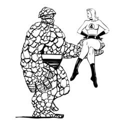 Disegno da colorare: Fantastici Quattro (Supereroi e Supercattivi) #76395 - Pagine da Colorare Stampabili Gratuite