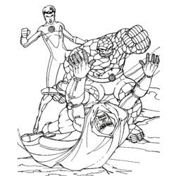 Disegno da colorare: Fantastici Quattro (Supereroi e Supercattivi) #76396 - Pagine da Colorare Stampabili Gratuite