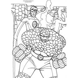 Disegno da colorare: Fantastici Quattro (Supereroi e Supercattivi) #76401 - Pagine da Colorare Stampabili Gratuite