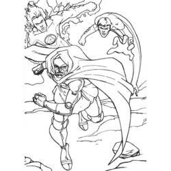 Disegno da colorare: Fantastici Quattro (Supereroi e Supercattivi) #76411 - Pagine da Colorare Stampabili Gratuite