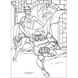 Disegno da colorare: Fantastici Quattro (Supereroi e Supercattivi) #76446 - Pagine da Colorare Stampabili Gratuite