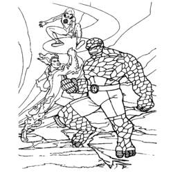 Disegno da colorare: Fantastici Quattro (Supereroi e Supercattivi) #76507 - Pagine da Colorare Stampabili Gratuite