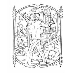 Disegni da colorare: Frankenstein - Pagine da Colorare Stampabili Gratuite