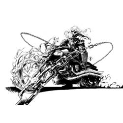 Disegni da colorare: Ghost Rider - Pagine da Colorare Stampabili Gratuite
