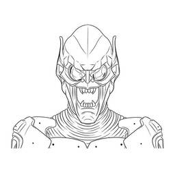 Disegno da colorare: Goblin Verde (Supereroi e Supercattivi) #214043 - Pagine da Colorare Stampabili Gratuite