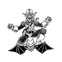 Disegno da colorare: Goblin Verde (Supereroi e Supercattivi) #214052 - Pagine da Colorare Stampabili Gratuite
