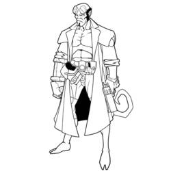 Disegni da colorare: Hellboy - Pagine da Colorare Stampabili Gratuite