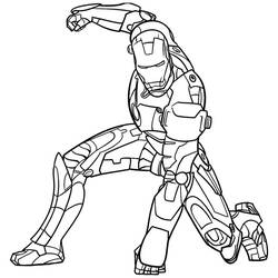 Disegno da colorare: Iron Man (Supereroi e Supercattivi) #80537 - Pagine da Colorare Stampabili Gratuite