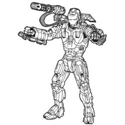 Disegno da colorare: Iron Man (Supereroi e Supercattivi) #80577 - Pagine da Colorare Stampabili Gratuite