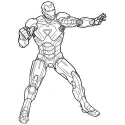 Disegni da colorare: Iron Man - Pagine da Colorare Stampabili Gratuite