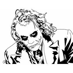 Disegni da colorare: Joker - Pagine da Colorare Stampabili Gratuite