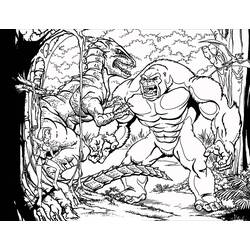 Disegno da colorare: King Kong (Supereroi e Supercattivi) #203370 - Pagine da Colorare Stampabili Gratuite