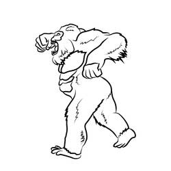 Disegno da colorare: King Kong (Supereroi e Supercattivi) #203372 - Pagine da Colorare Stampabili Gratuite